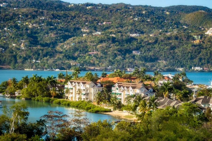 Panoramic view of Montego Bay, Jamaica