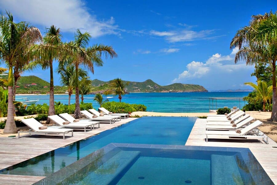 Pool area at Villa Palm Beach - Photo credit Exceptionalvillas