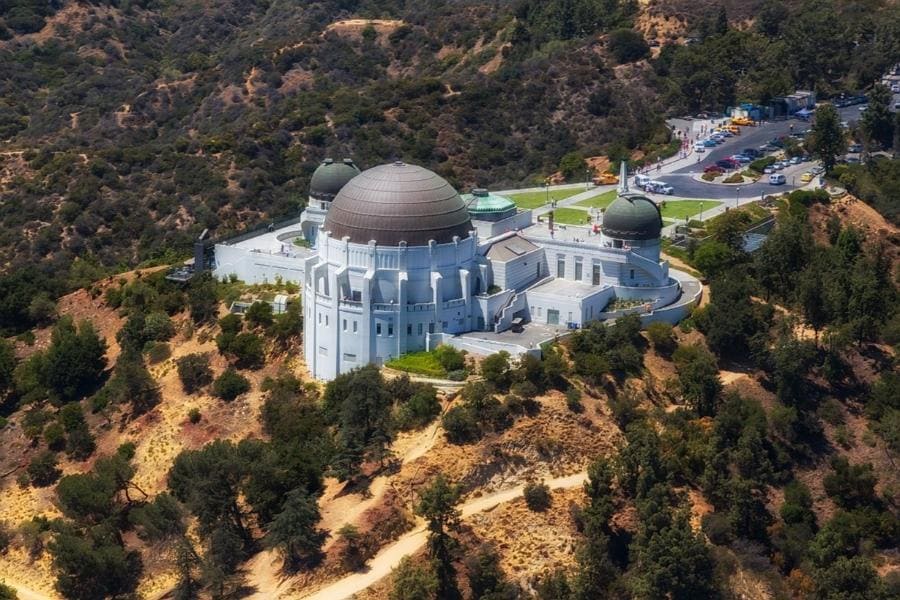 Aerial View of Griffith Observatory, Los Angeles, California