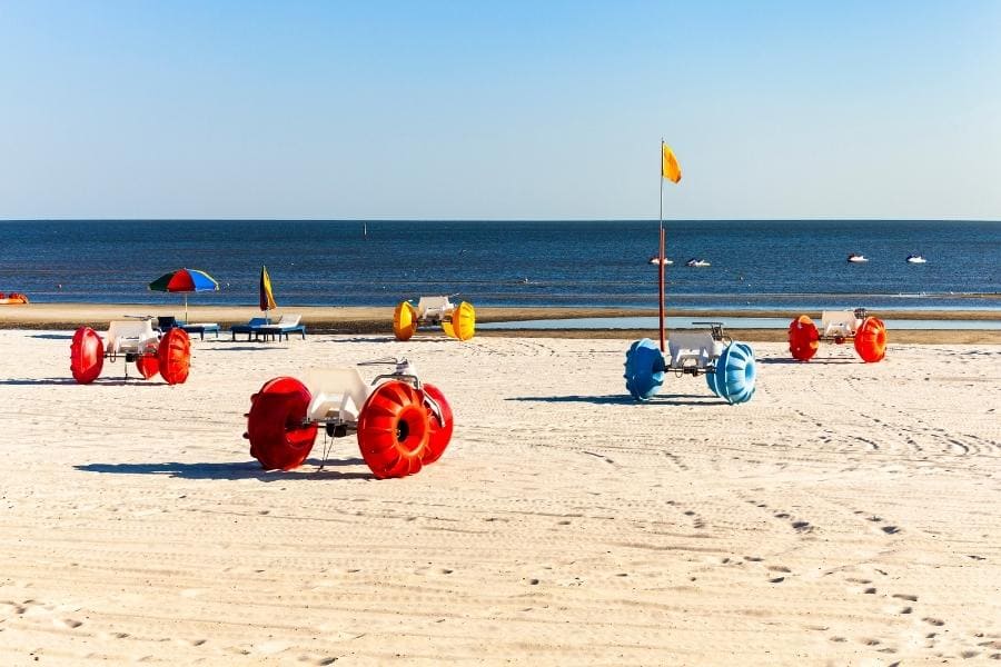 Gulf coast beach in Biloxi, Mississippi, USA