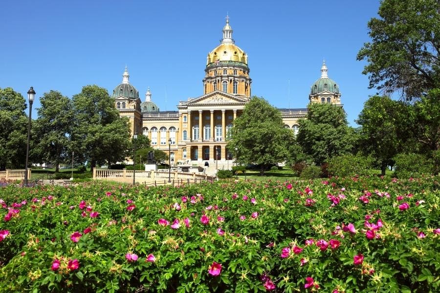 The Iowa State Capitol, Des Moines, Iowa, USA