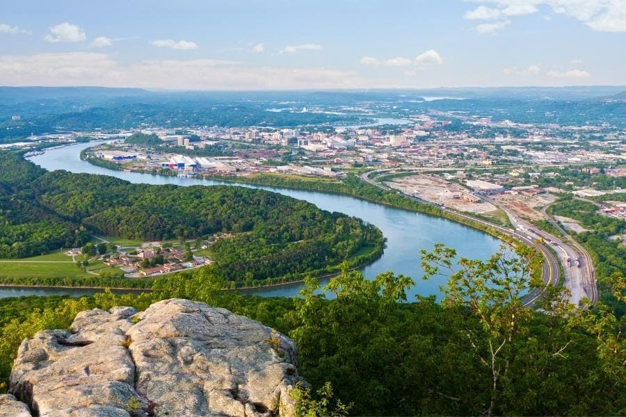 View of Chattanooga, Tennessee, USA